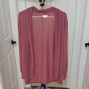 Ella Moss Dusty Rose Open-Front Women's Cardigan